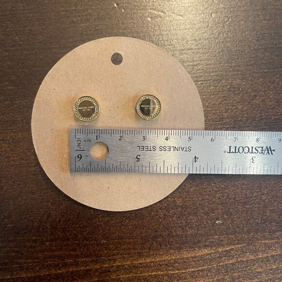 Michael Kors gold-tone stud earrings - Picture 2 of 3